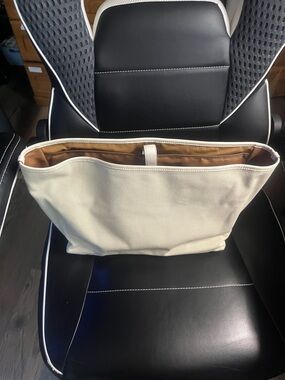 Canvas Tote Bag in Cream - Unbranded